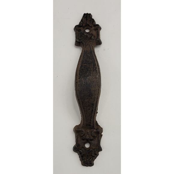 Rustic Cast Iron Antique Style Drawer Pull, Gate Pull, Shed Door Handle - Picture 1 of 7